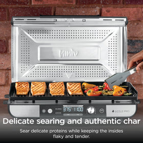 Ninja Sizzle Pro XL shows edge-to-edge heating across surface