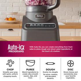 Ninja sleek silver finish and compact design fit any kitchen style.