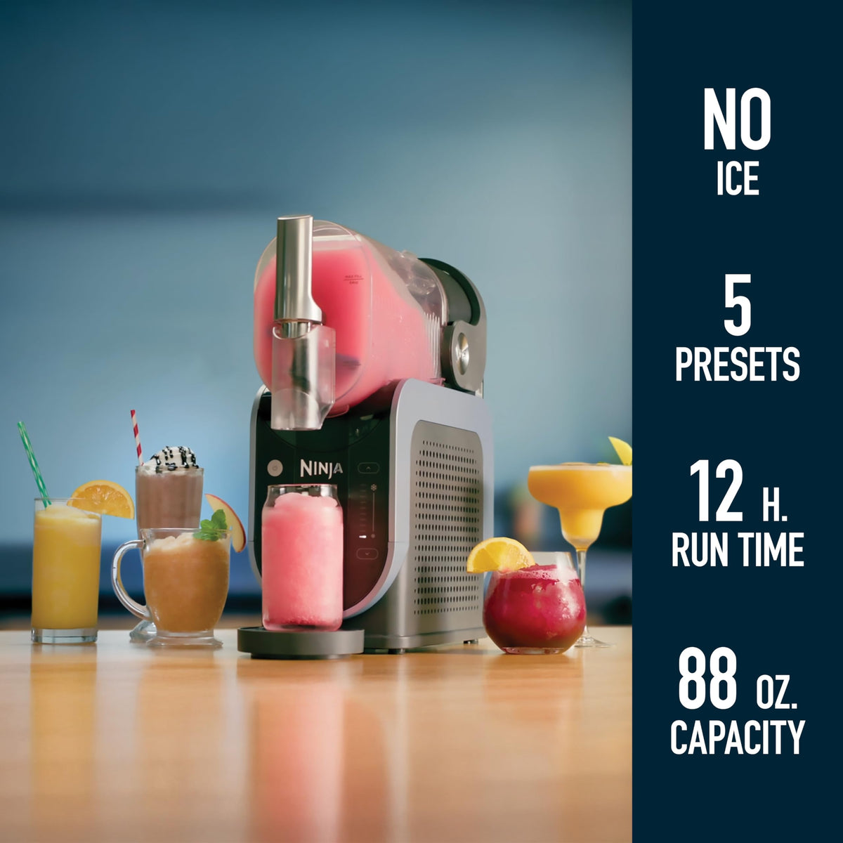 Ninja SLUSHi 88oz vessel full delivers party-ready frozen treats for everyone.