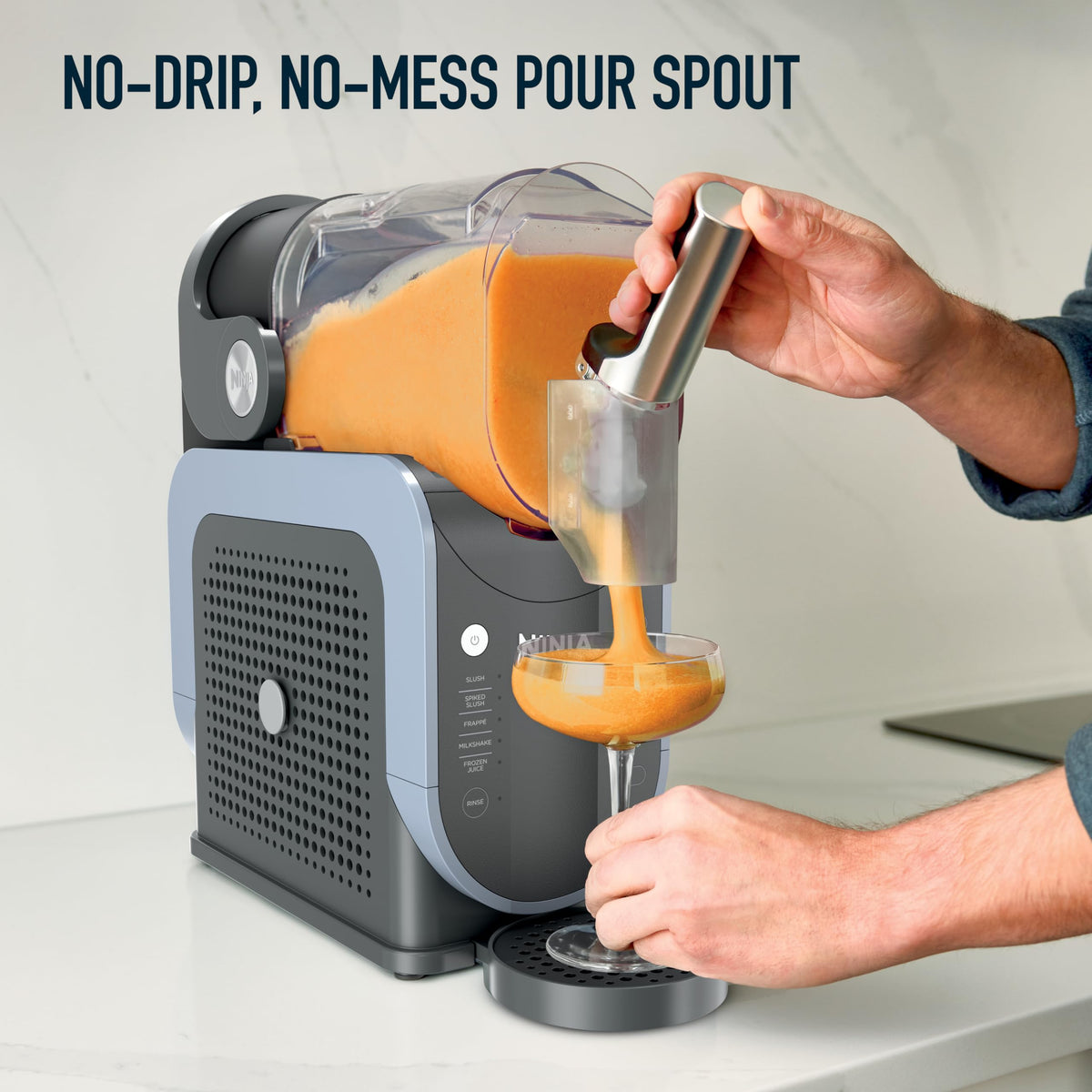Ninja SLUSHi temperature-control knob lets you adjust thickness.