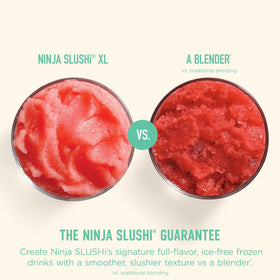 Ninja SLUSHi XL included accessories: 128 oz vessel, drip tray, guide.