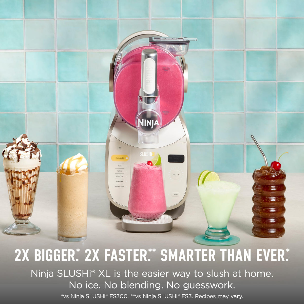 Ninja SLUSHi XL SlushAssist technology sensor enabling auto temperature adjustment.