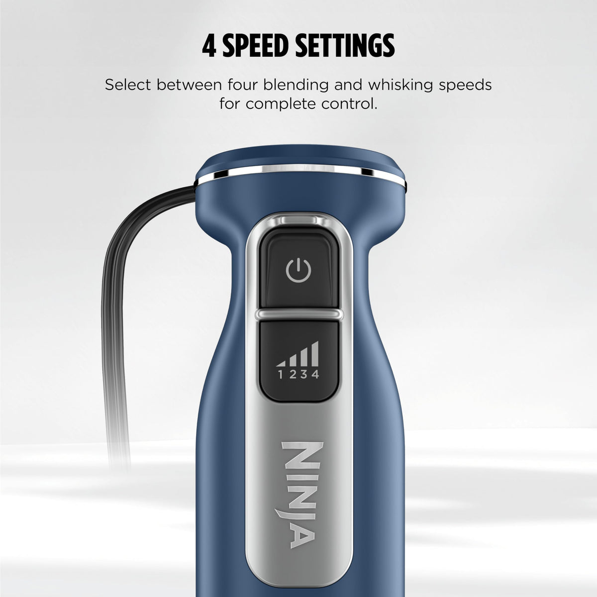 Ninja SmartTorque technology maintains speed with thick or frozen ingredients.