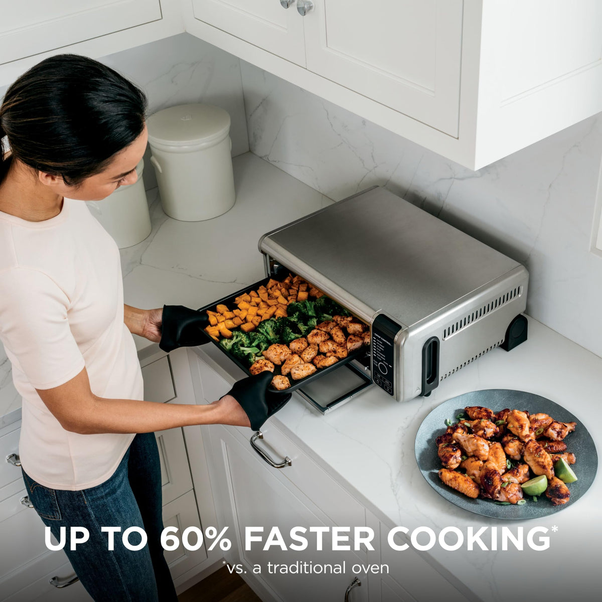 Ninja SP101 air fry basket included for crispy favorites with less oil