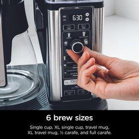 Ninja CM401 permanent filter simplifies setup and cleanup.