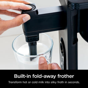 Ninja CM401 removable water reservoir eases refilling at the sink.