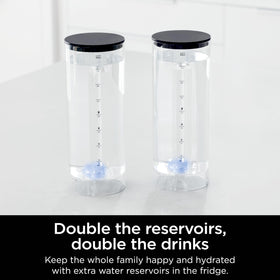 Ninja Thirsti reservoir showing cold water indicator for optimal fizz.