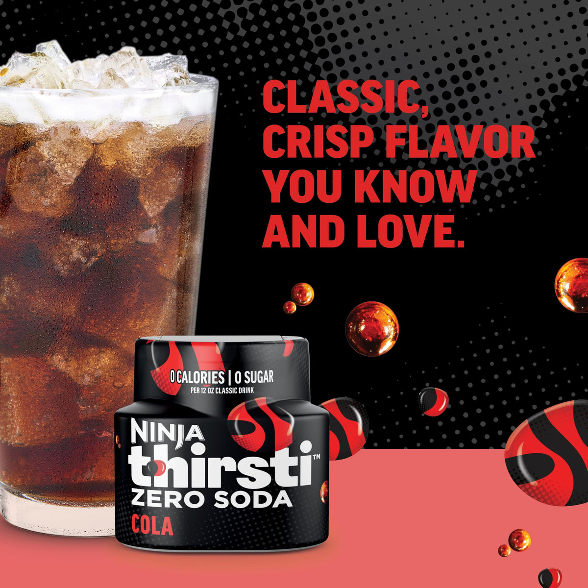 Ninja Thirsti Zero Soda Dr. Thirsti bottle offers playful taste with no calories.
