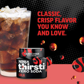 Ninja Thirsti Zero Soda Dr. Thirsti bottle offers playful taste with no calories.