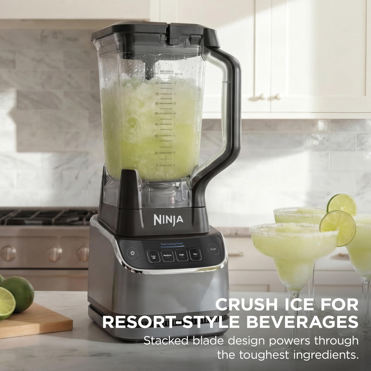 Ninja UltraCrush control panel with four speeds for versatile results.