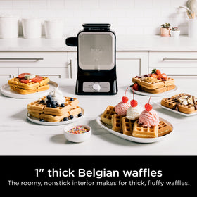Ninja Waffle Maker Pro 1-inch Belgian waffles for thick servings