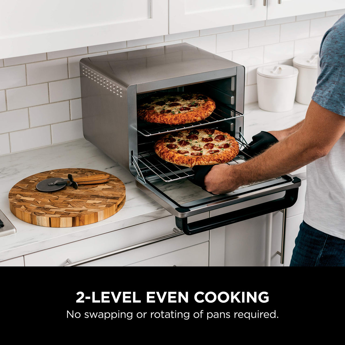 Even baking across trays for large gatherings with the XL Pro.