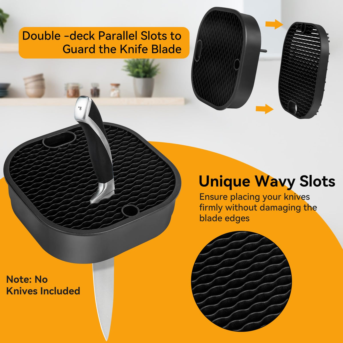 Ninonly large capacity block holds up to 21 knives