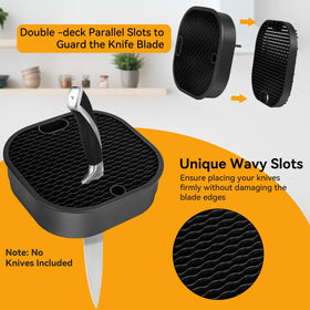 Ninonly large capacity block holds up to 21 knives