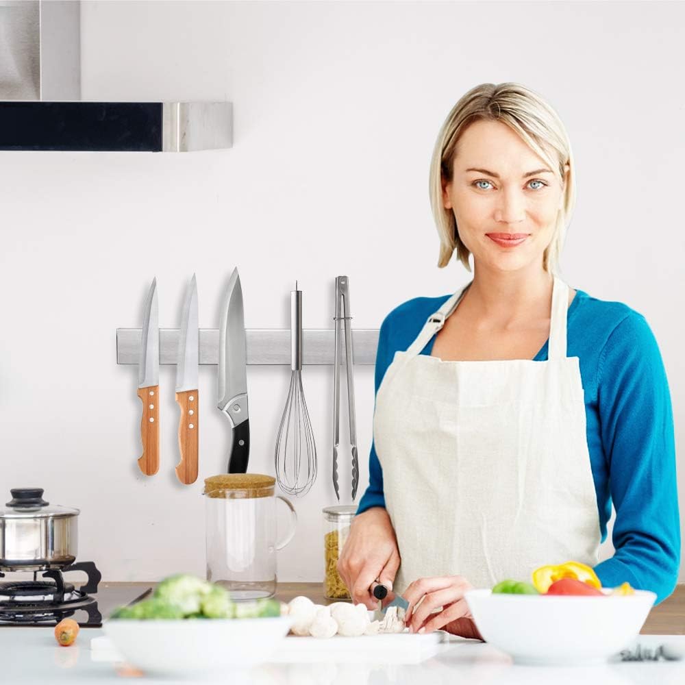 Ninonly premium 304 stainless steel knife strip stands up to daily use