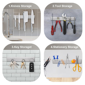 Ninonly space-saving knife strip frees counter space during prep