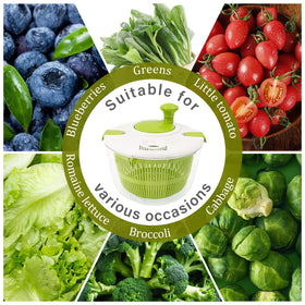 NIOSAVM keeps leafy greens dry for crisp salads.