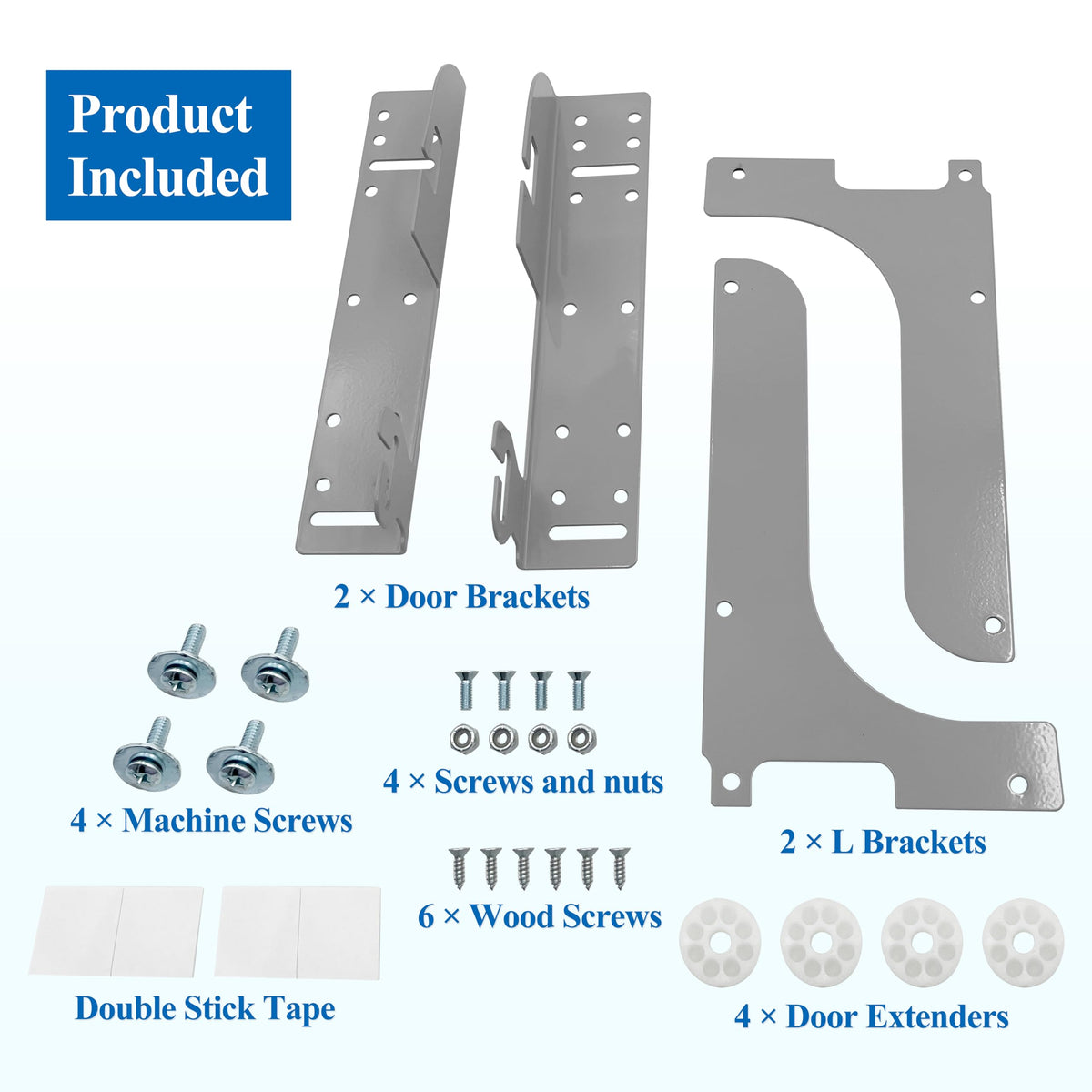 NipponAsia 5WB-DMKIT hardware pack includes everything needed for quick setup.