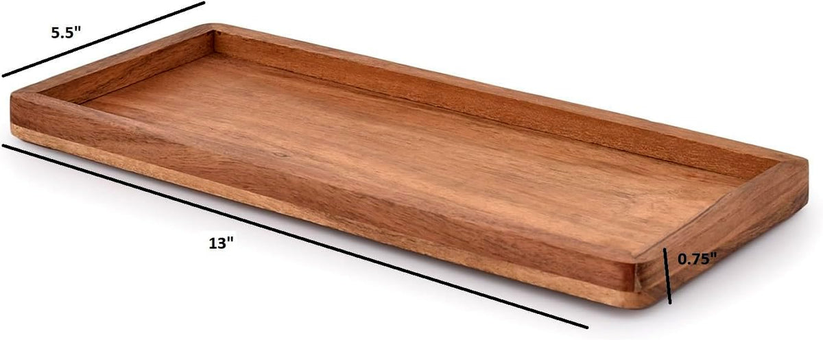NIRMAN Acacia wood set of 3 platters perfect for everyday serving and home decor