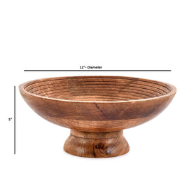 NIRMAN tableware serving bowl mango wood ideal for gatherings and display