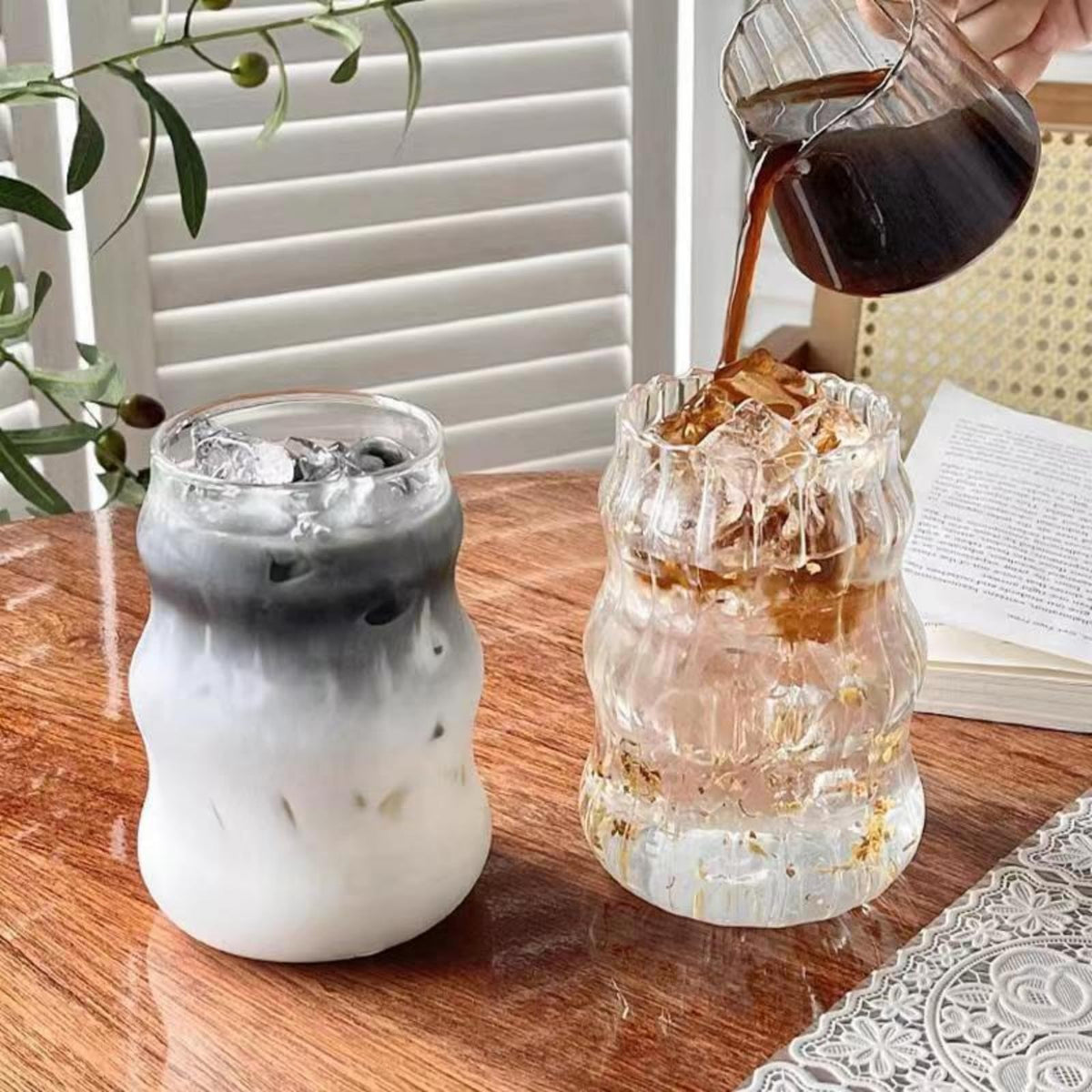 Nirvany versatile glass cup, suits whiskey, juice, beer, and cocktails.