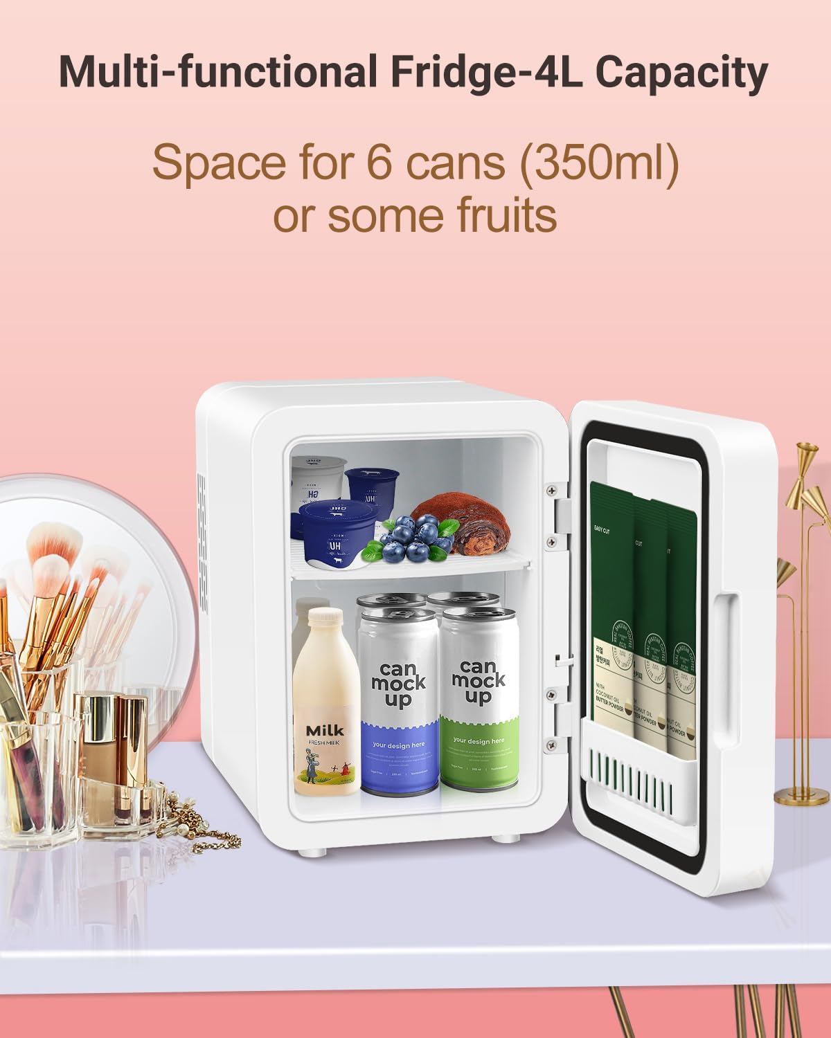 Cooling to 2°C and warming to 65°C for versatile skincare and beverage use