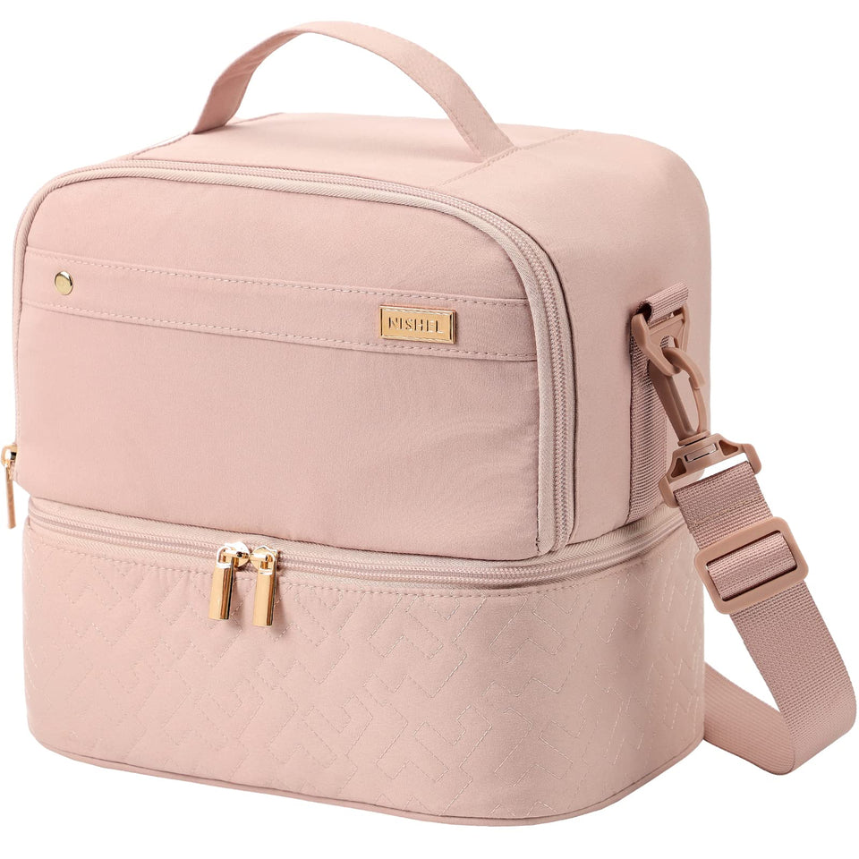NISHEL lunch bag with dual compartments for organized meals on the go.