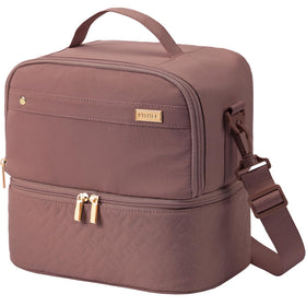 NISHEL lunch bag two compartments showing separate sections for hot and cold meals.