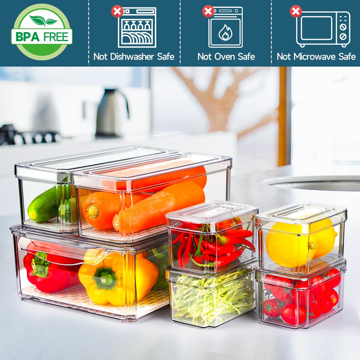 NISILIN large-bin section for bulky produce keeps prep-ready veggies organized.