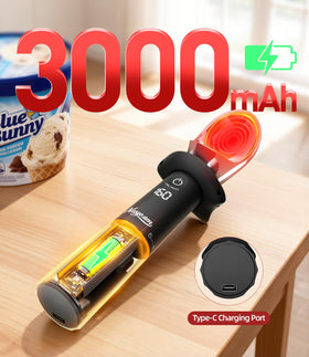 NISSYO.AM silicone lanyard keeps the scoop within reach in the kitchen