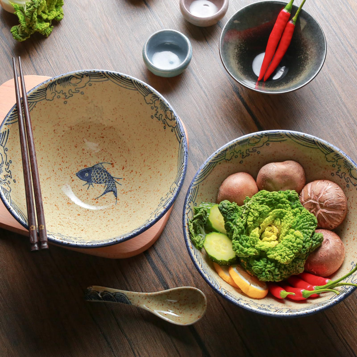 Niturceal dishwasher-safe ramen bowls for easy cleanup.