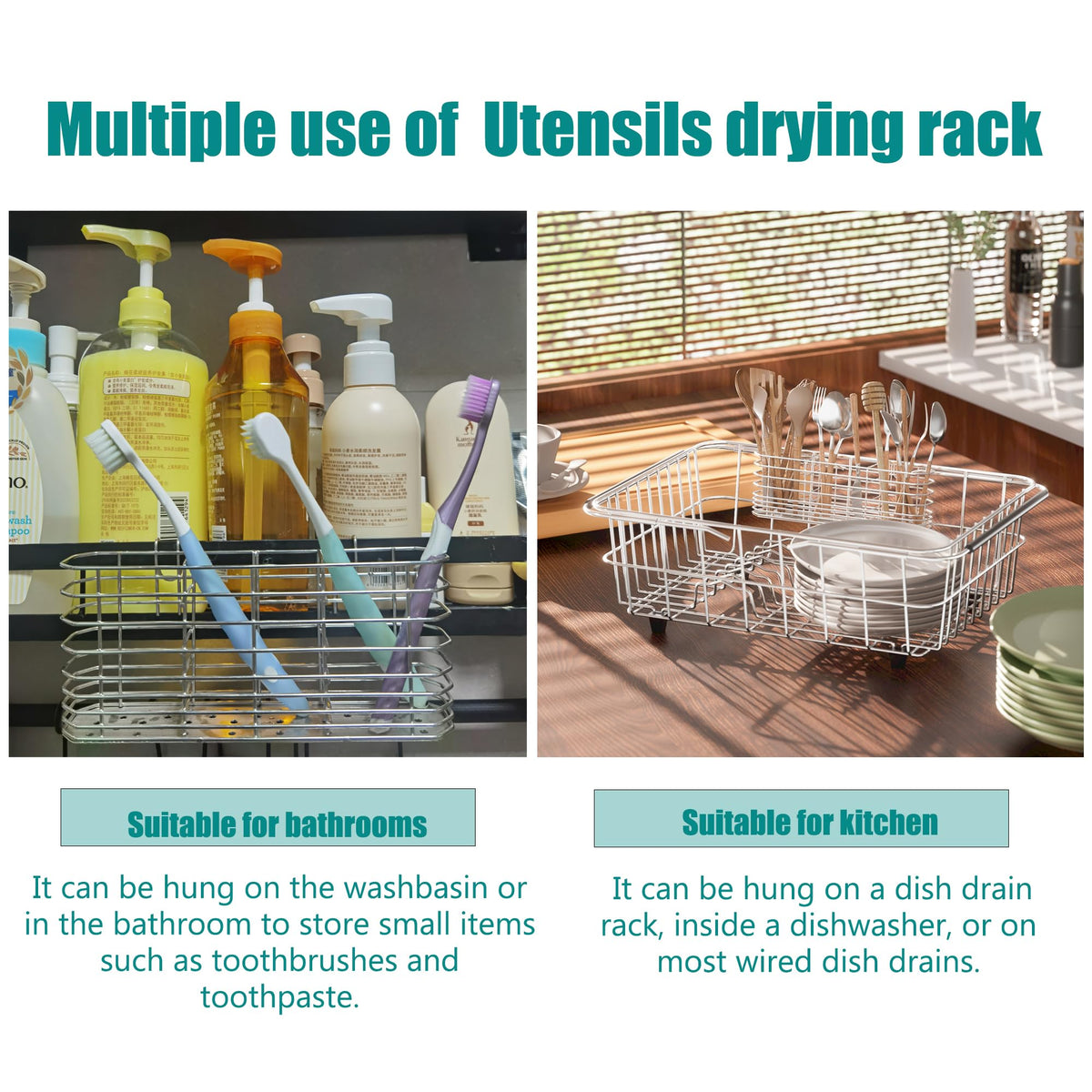 NiuYichee kitchen drainage basket supports fast drainage and easy cleaning.