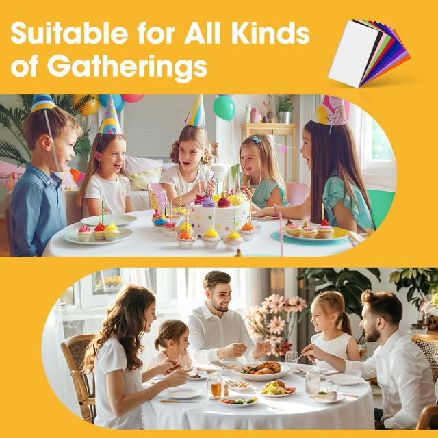 Niuara 15 pack round tablecloth collection for versatile gatherings