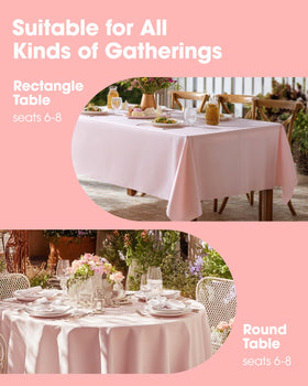 Niuara 54x108 inch cover on banquet table during party