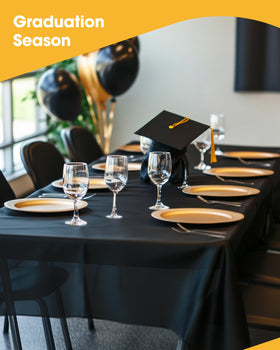 Niuara disposable rectangle cover enables fast cleanup after gatherings.
