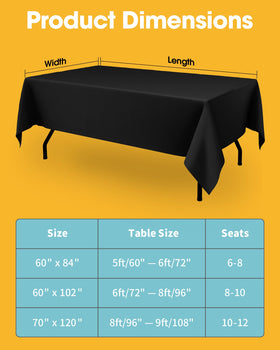 Niuara easy-care tablecloth is ready for wash and reuse