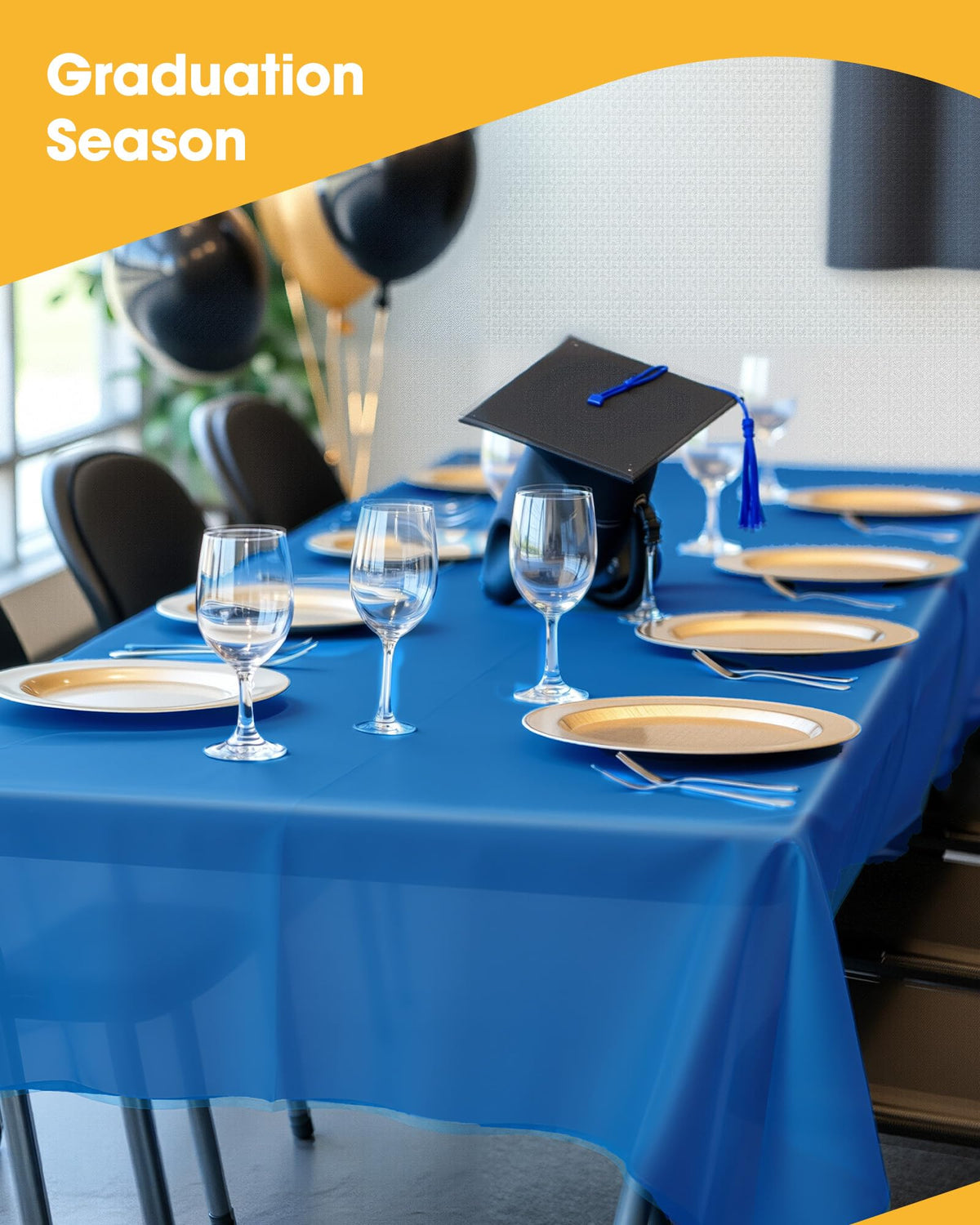Niuara 15 pack rectangle tablecloth for easy event prep.