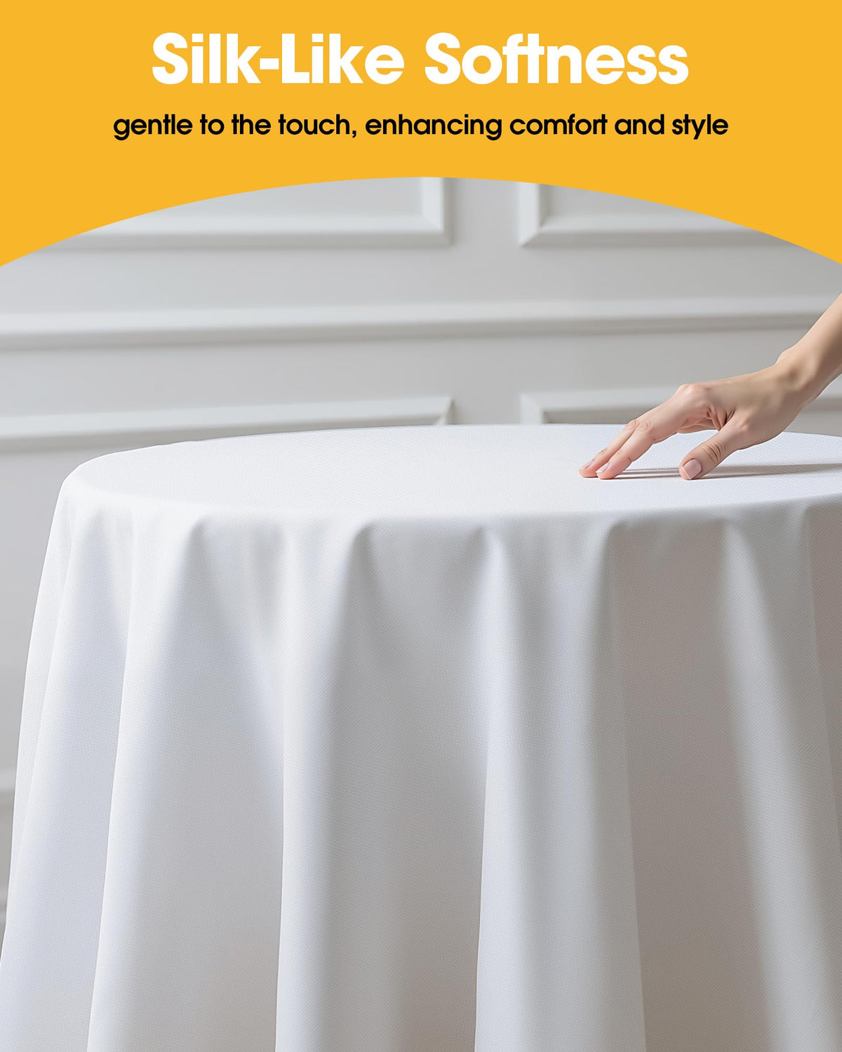 Niuara six-pack round tablecloth set ready for events and gatherings