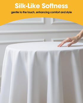 Niuara six-pack round tablecloth set ready for events and gatherings