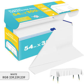 Niuara table cover roll slide cutter closeup for easy cut-to-size setup.
