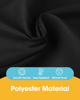 Niuara tablecloth fabric close-up highlights wrinkle resistance and easy-care finish