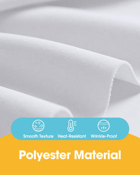 Niuara wrinkle-resistant polyester close-up showing a smooth crease-free surface