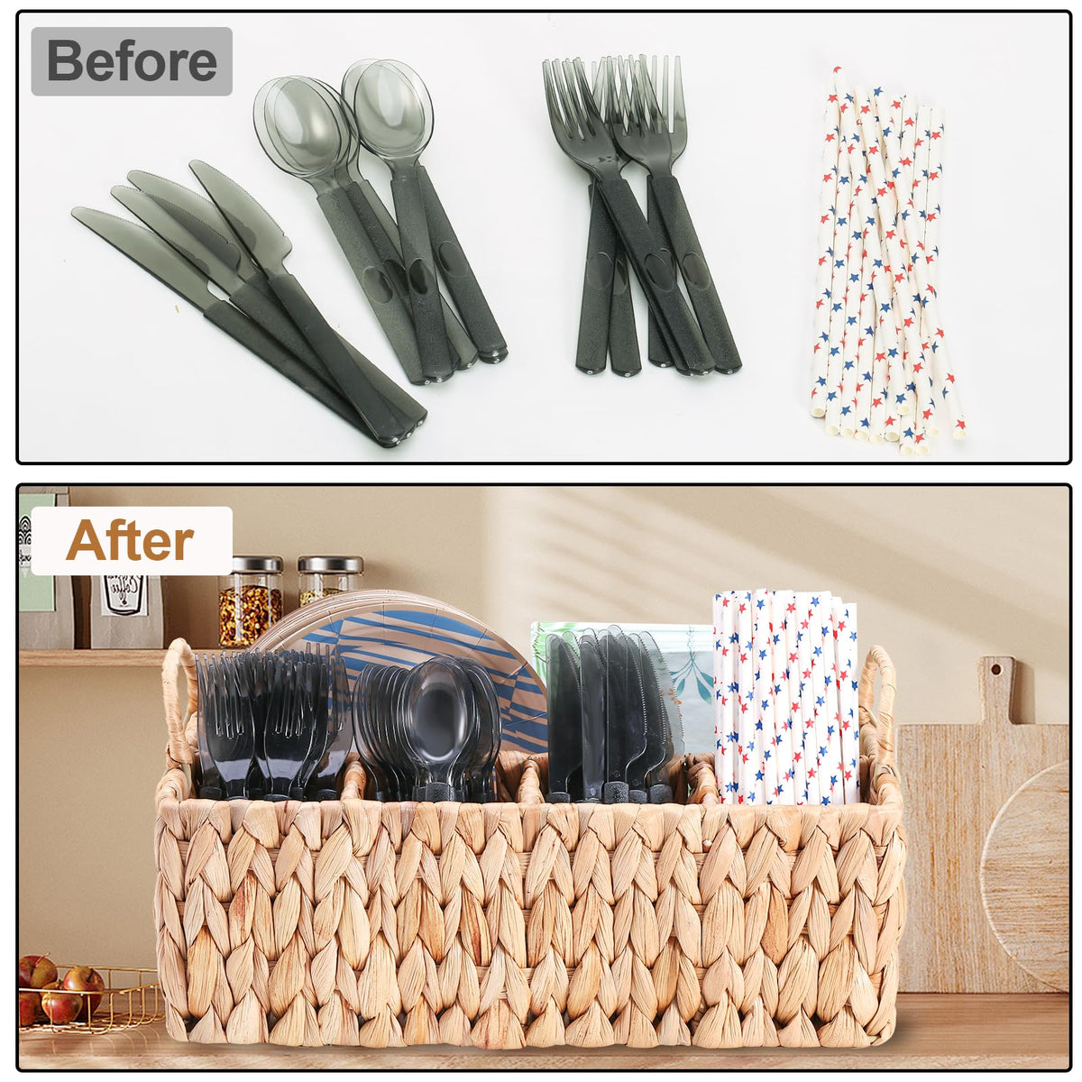 Niuirt caddy with foldable handles is easy to carry without blocking access.