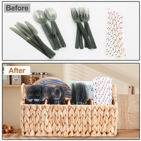 Niuirt caddy with foldable handles is easy to carry without blocking access.