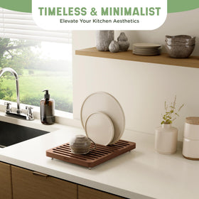 NIUM eco-friendly, plastic-free drying mat easy to clean.