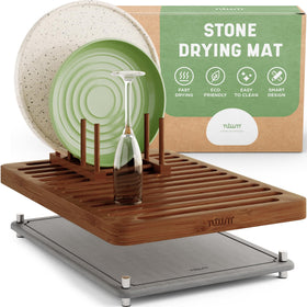 NIUM stone drying mat 16x12 with ultra-absorbent surface for dry countertops.