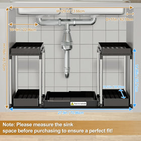 NIUXX under-sink storage keeps essentials neatly organized and within reach