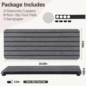 NiuYichee anti-slip design coasters prevent slips and improve stability on wet counters.