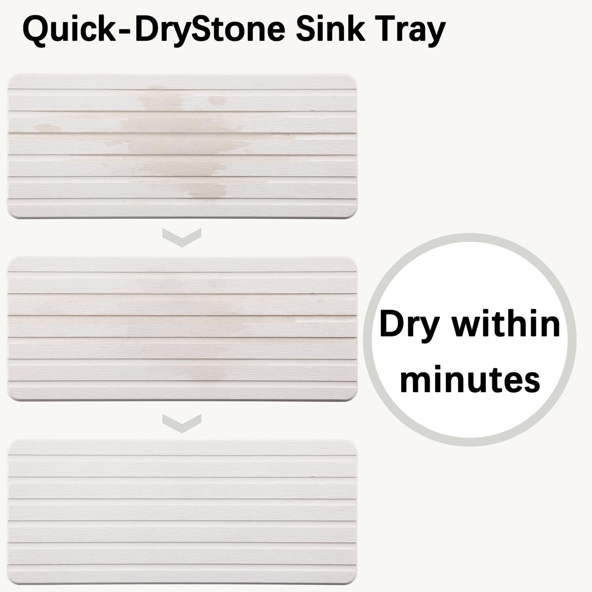 NiuYichee diatomite coasters double as plant and bottle drying pads for neat spaces.