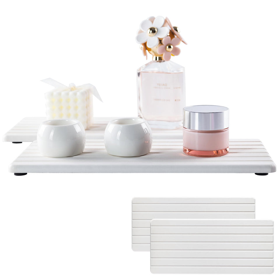 NiuYichee diatomite coaster set showing absorbent coasters for a dry sink area